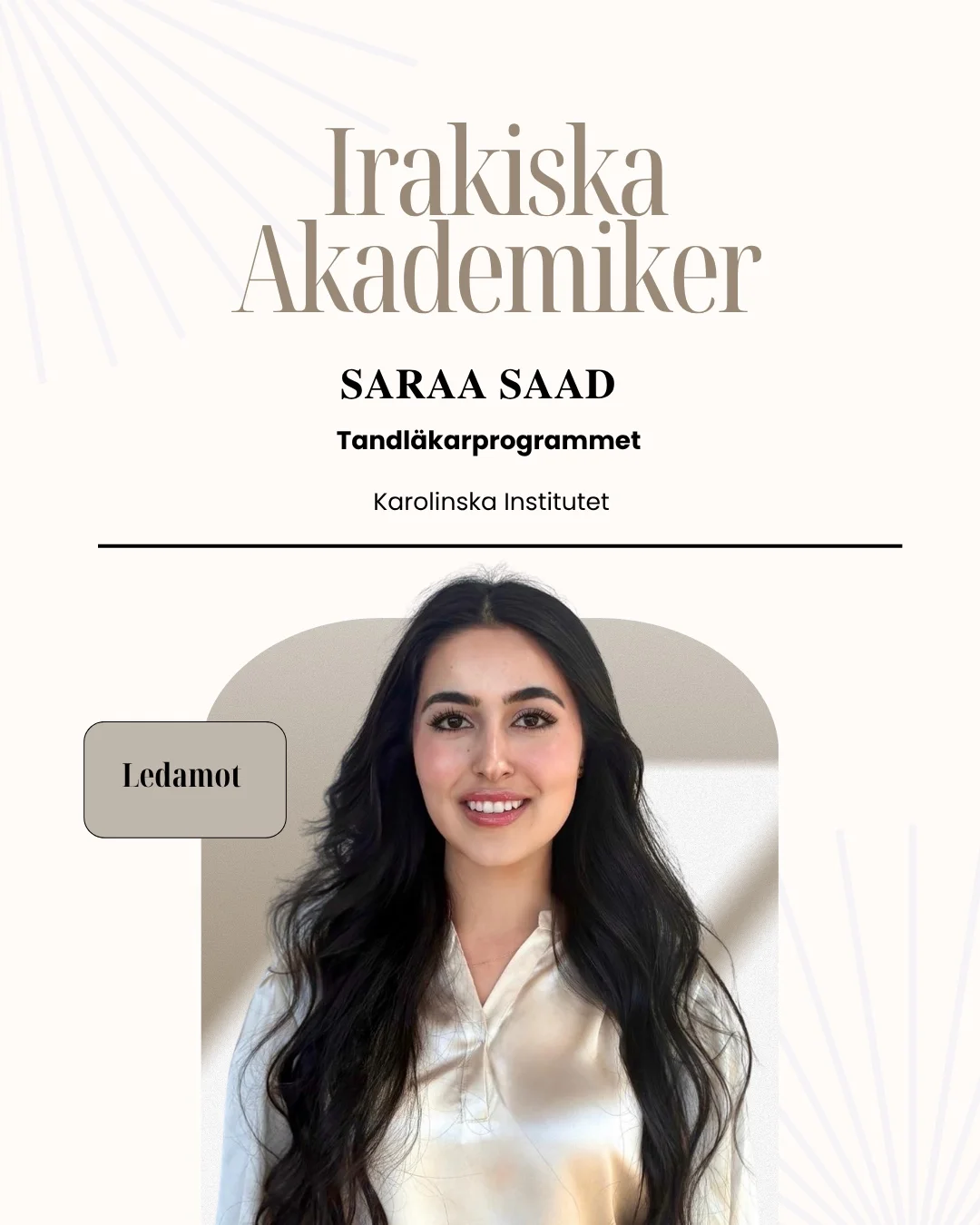Saraa Saad, ledamot i Irakiska Akademiker